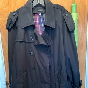 Men’s trench coat black